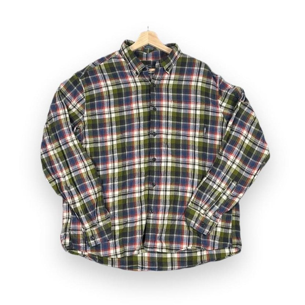 Flannel Shirt, Plaid, Eddie Bauer, Mens